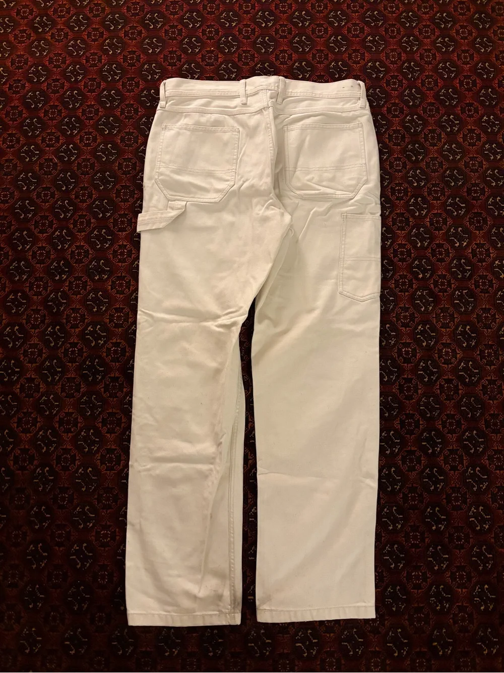 J. Crew White Cargo Work Pants